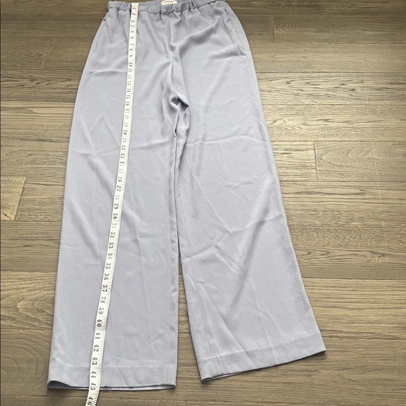 Babaton | Aritzia Serif Light Blue Elastic Waist Wide-Leg Pants Medium - Picture 7 of 13
